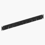 Panel pasacables 19", 1 U, con cepillo