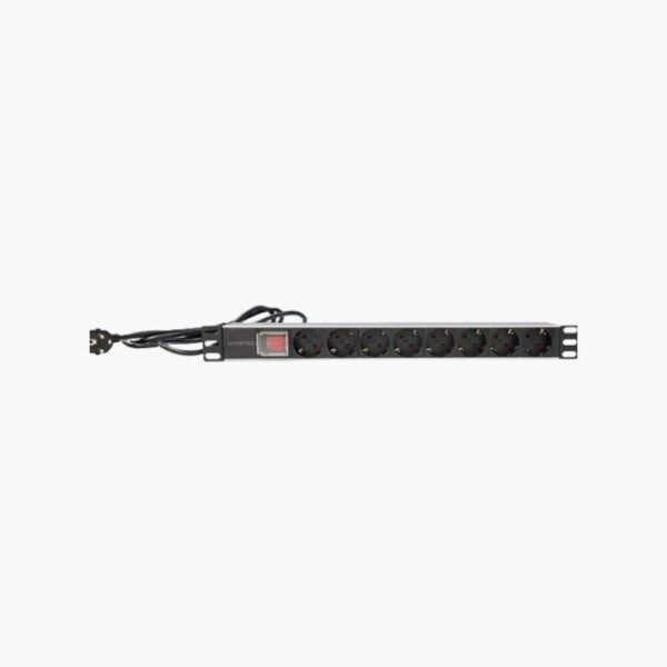 PDU regleta eléctrica profesional 8 tomas schuko con interruptor