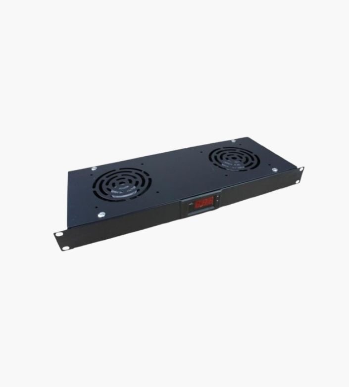 Unidad de Ventilación 19 x 1U con 2 ventiladores + Termostato Digital Unidad de Ventilación 19" x 1U con 2 ventiladores + Termostato Digital - Imagen 1